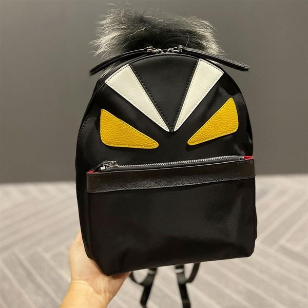 Unisex wasserdichte Stoff schwarze süße Rucksackbeutel Feather Designer Mädchen Herren Ruck Packtaschen Marke berühmte mittelgroße 22x22938