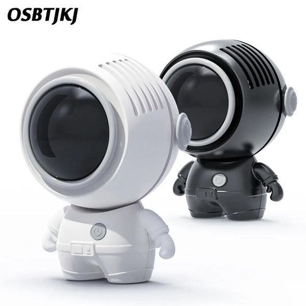 Fans OSBTJKJ Mini-Handventilator, niedlicher Astronauten-Kühlventilator, tragbarer USB-wiederaufladbarer Sicherheitsventilator ohne Flügel, Kinder-Studenten-Ventilator