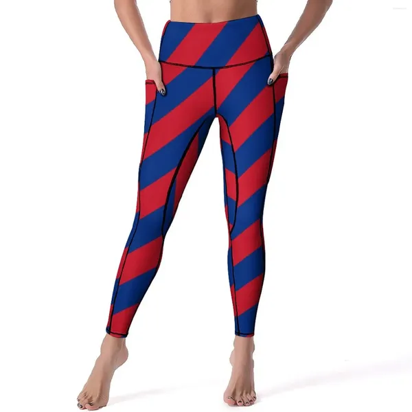 Leggings femininas cores listradas sexy bandeira nacional impressão fitness correndo calças de yoga push up estiramento esportes collants bolsos leggins