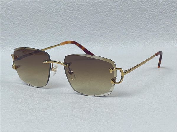 Moda Tasarımı Güneş Gözlüğü 0112 Retro Kesim Kesik Yüzey Düzensiz Çerçeve Pop Vintage UV400 Lens En Kalite Koruma Göz Klasik Stil