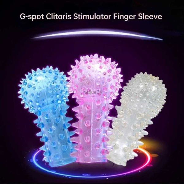 Vibratoren Double Finger Sleeve Erwachsene Sexspielzeug für Frauen Vaginalmassagegerät Weiblicher Masturbator G-Punkt Klitoris Stimulator Penisvergrößerung