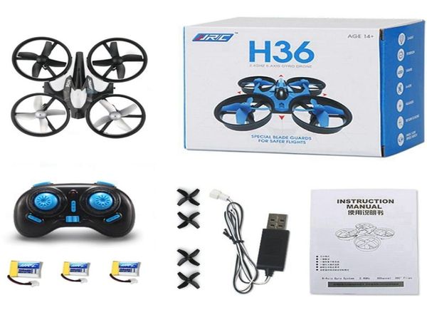 3 baterias mini drone rc quadcopter voar helicóptero lâmina inductrix drons quadrocopter brinquedos para crianças jjrc h36 dron copter9122575