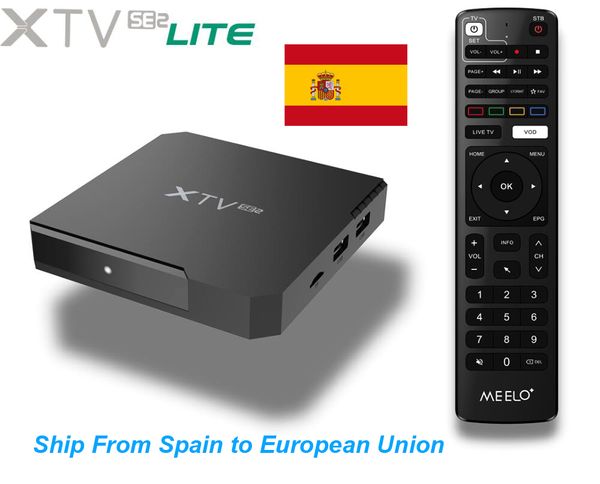 Navio da Espanha MEELO PLUS XTV SE2 Lite TV Box Media Android 11 2.4G/5G WIFI Amlogic S905W2 2GB RAM 8GB ROM