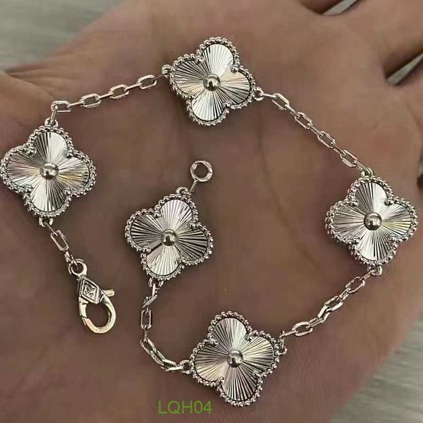 2024 Modeschmuck Designer Van Clove Charm-Armbänder Vanly-Armbänder Cleefly Luxusmarke Love Charm-Armband für Frauen Lila Stein Türkei Konsistent Tenn D8nw