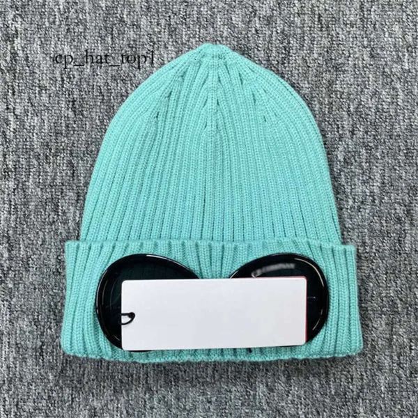 CP-Hut Designer-Brille mit zwei Gläsern Mützen Männer CP-Strickmützen Schädelkappen Outdoor-Frauen Unvermeidlicher Winter CP-Hut Beanie Graue Motorhaube 6424