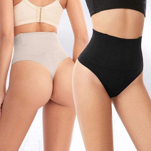 Mulheres Shapers Cintura Alta Calças Body Sculpting Thong Womens Shaping Sexy Nádegas e Grande Banda de Treino para Mulheres