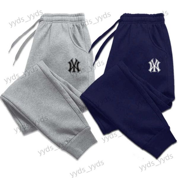 Calças masculinas Calças masculinas primavera outono cor sólida sweatpants jogging calças esportivas fácil de combinar calças em casa fitness correndo calças t240124