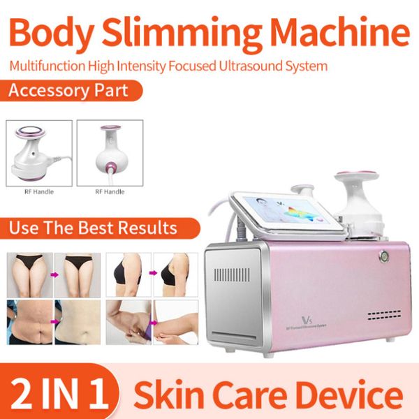 Diğer Güzellik Ekipmanları Taşınabilir Ultrashape V5 HIFU Radyo Frekansı Ultrasonik Ultrason Zayıflama Vücut şekillendirme 2 tutamaç ile yağ yakma