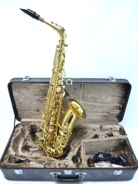 Instrumentos musicais de ouro para saxofone alto A-50