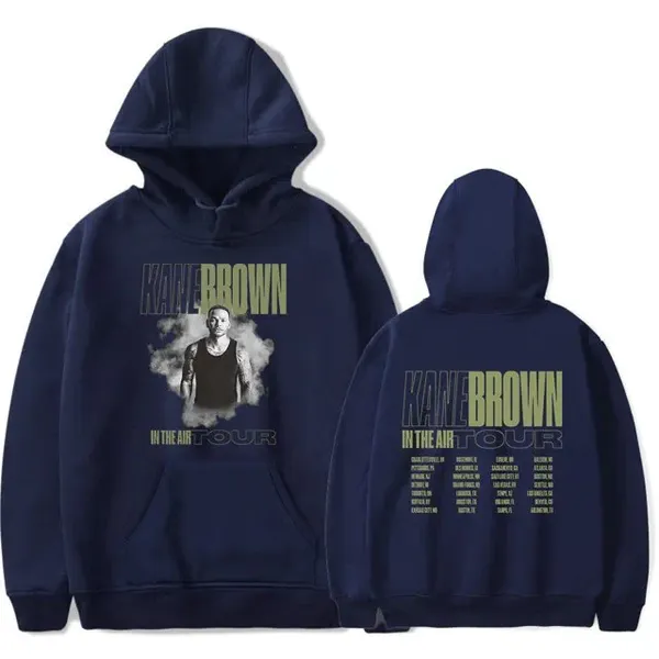 Felpe Felpe con cappuccio da uomo KANE BROWN IN THE AIR TOUR Felpa con cappuccio Streetwear Felpa casual Hip Hop Pullover a maniche lunghe Uomo/Donna