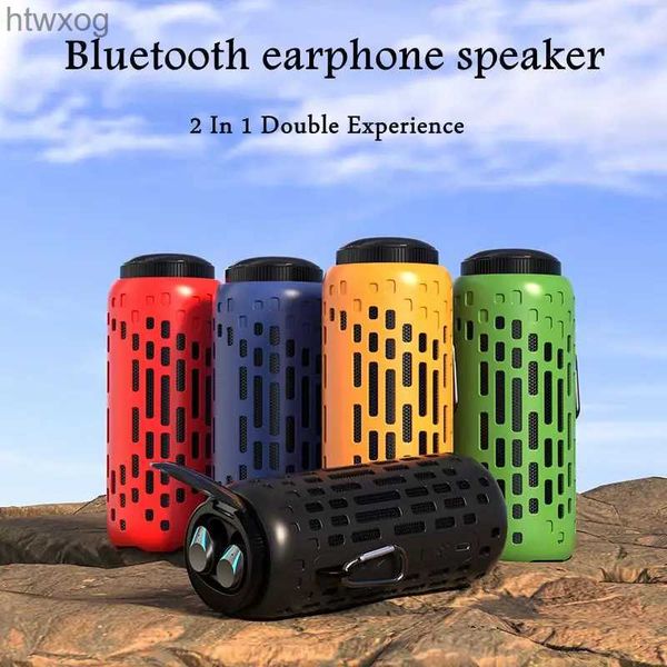 Altoparlanti portatili M47 BT 5.3 TWS Altoparlante Bluetooth wireless 2 in 1 con auricolari Cuffie intrauricolari Suono basso stereo Mini altoparlanti portatili esterni YQ240124