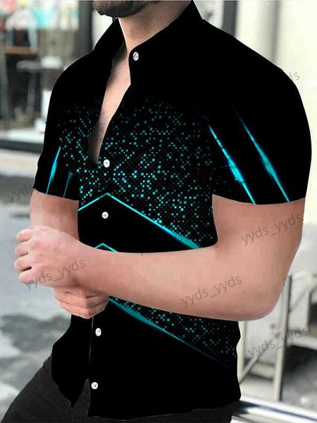 Freizeithemden für Herren Luxushemd Eule 3D-Druck Hemden Männer Frauen Mode Übergroße Bluse Herren Revershemd Strand Camisas Herrenbekleidung Bussiness T240124