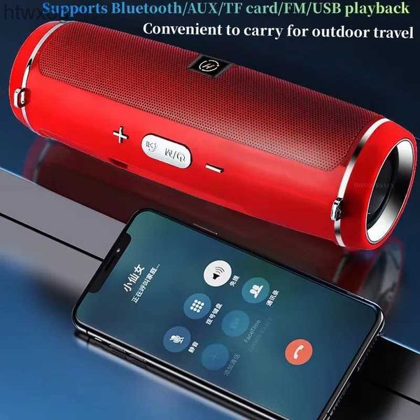 Altoparlanti portatili Caixa De Som Altoparlante Bluetooth Altoparlante portatile ad alta potenza Sport all'aria aperta Scheda wireless Altoparlante impermeabile Surround 3D TWS / FM / Chiamata YQ240124