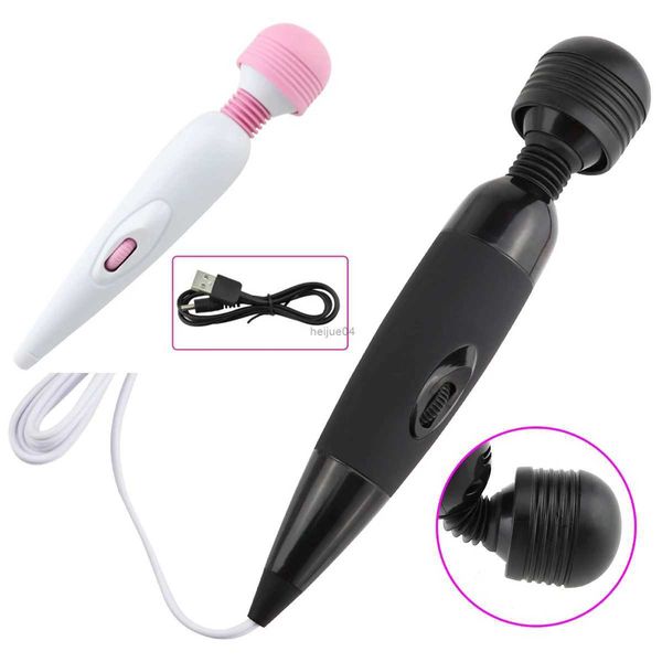 Vibradores Carga USB Estilo Com Fio Massagem Vibrador Feminino Masturbador Corpo Massageador Brinquedos Sexuais para Mulheres Vida À Prova D 'Água