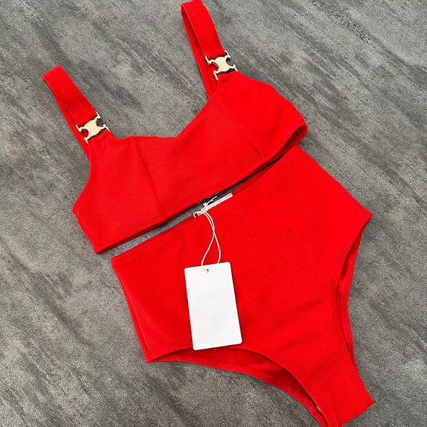 Womens Bikini Designer Swimwear Senhoras Luxo Swimsuit Cel Designers Duas Peças Conjuntos de Terno de Banho Meninas Praia Roupas Verão Marca Swim Suit DC