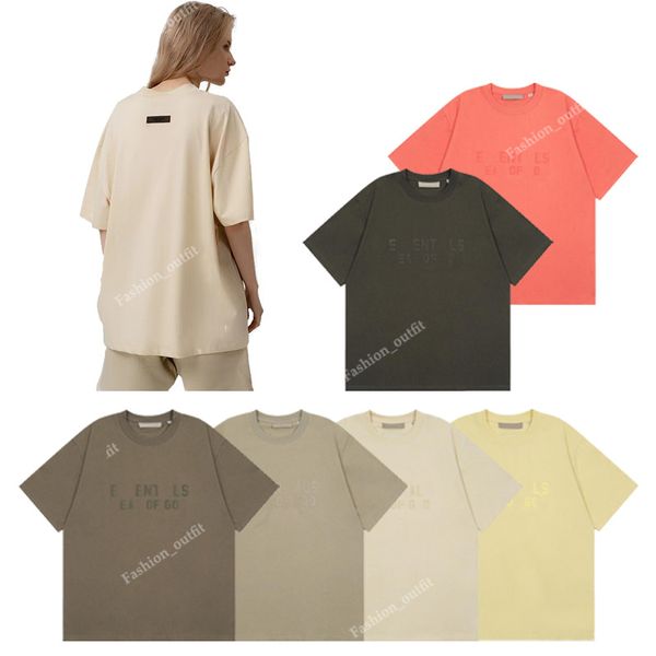 American Tide Coppia Modelli a maniche corte 2024 Nuovo San Valentino T-shirt in cotone colorato a maniche corte per uomo e donna Top a mezza manica