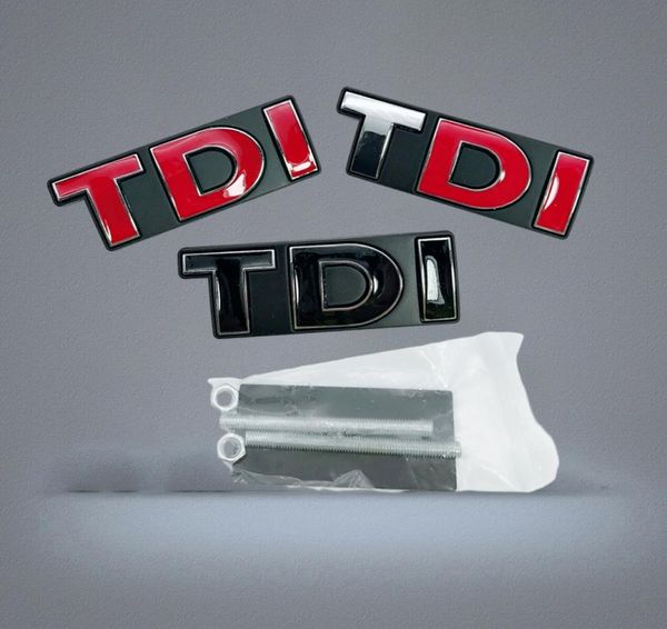 Emblema do emblema da grade dianteira do carro TDI em metal Logo012349302452