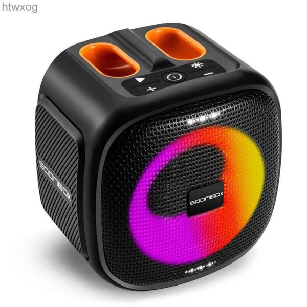 Portable Speakers Mini Wireless Bluetooth Speaker 360 Stereo RGB Lighting Outdoor Portable Waterproof Subwoofer High Power Bass TF Card Sound Box YQ240124