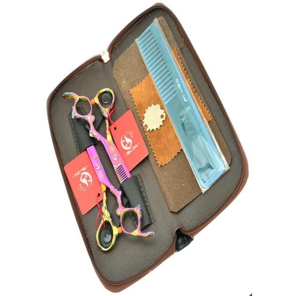 Ножницы для волос 60 дюймов Meisha Dragon Handle Продам филировочные ножницы Jp440C Профессиональный набор с расческой в чехле Ha0329878215 Drop Delive Otkmf