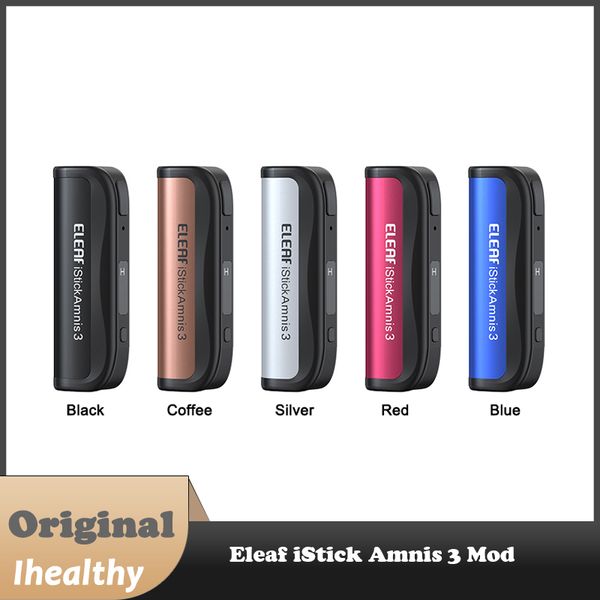 Eleaf iStick Amnis 3 Mod 900mAh bateria embutida USB-C carregamento rápido Tensão de ajuste 3,7V/3,5V/3,3V
