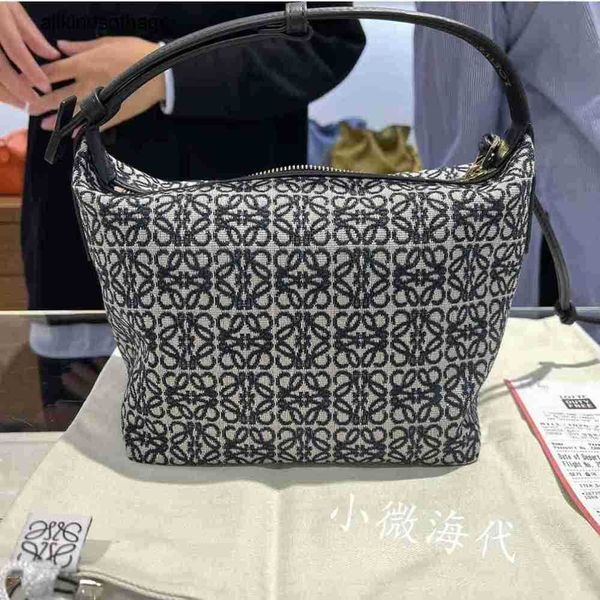 Loewwe sacos de luxo cubis bolsas loewweluo yiwei lona flor velha axilas saco um ombro portátil lancheira das mulheres frj