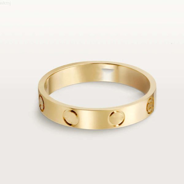 Cgr004 3,6 mm 18 Karat Echtgold Love Verlobungsring Band Au750 Unisex Design Ehering für Damen und Herren Eheringe aus reinem Gold