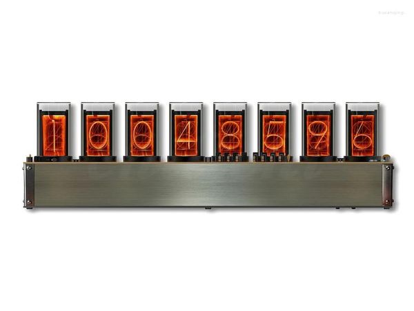 Orologi da tavolo Arrivo 8 Tubi LED Rilevatore di velocità di cambiamento della linea mondiale Pseudo Orologio a tubo al neon Steins Gate Regalo fatto a mano Anime Modello5247456