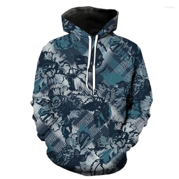 Herren Hoodies Modische und minimalistische bedruckte Kleidung Harajuku Street Herbst Winter Casual Hooded Sportswear Langarm Hoodie