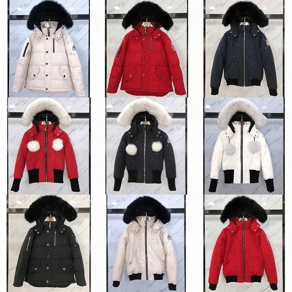 Зимняя одежда для буфки лось вниз по куртке Cappeggio Classic Parka Coats для мужской женской одежды Толстая ветряная ветряная ветка дизайнерский дизайнер с капюшоном W6EV#