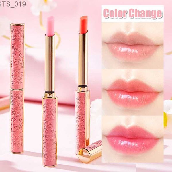 Lipgloss Nude Pink Kleurverandering lippenstift Langdurig Hydraterend Voedend Anti-uitdrogende lippenbalsem Verfrissend Niet-plakkerige Glitterlipgloss