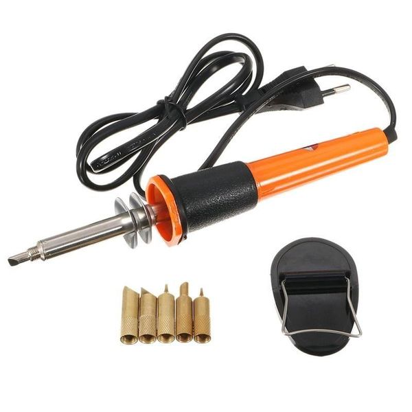 Accesorios para herramientas eléctricas manuales 110V / 220V 30W Soldador eléctrico Pluma Juego de quema de madera Quemador de lápiz con puntas y enchufe de la UE Drop Delive OTF2Q