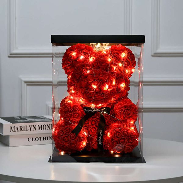 Batamiu Novo Imortal Criativo para Namorada Simulação Espuma Rosa Urso Qixi Presente de Dia dos Namorados