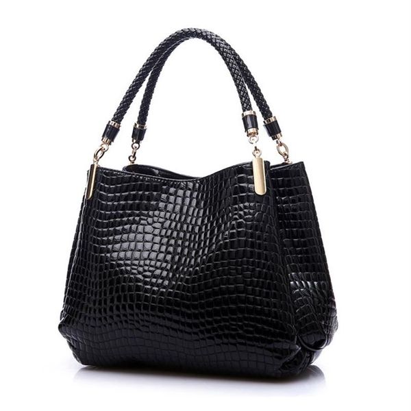 Designer- 2019 Bolsa Bolsa de couro Bolsas de couro Alligator Sacos de ombro de alta qualidade Bolsas feminina saco feminino saco A Main2285