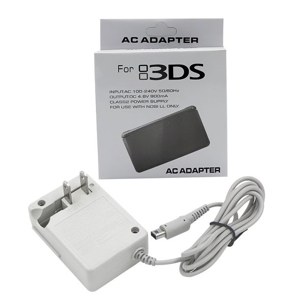 Carregador de parede com tomada de 2 pinos, adaptador de energia ac para nintendo ndsi/2ds/3ds/3dsxl/3ds, máquina de jogos, vaca de fogo