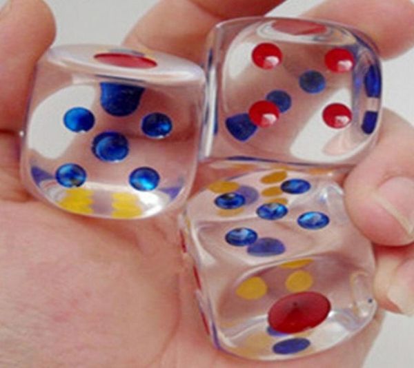 29mm 6-seitige Kristallwürfel Transparente klare Würfel Kinderpartyspiele Kinder Lernspielzeug Trinkspiel Gute Qualität N22718933