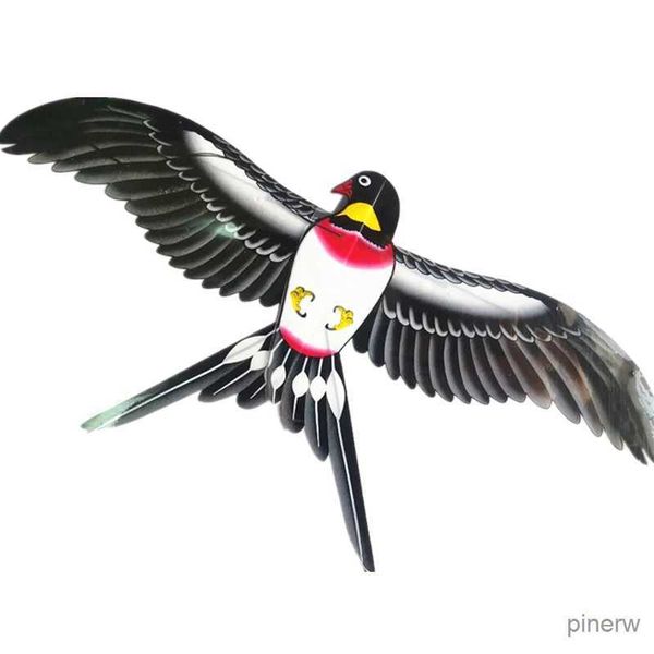 Drachenzubehör Kostenloser Versand Kinderdrachen fliegendes Spielzeug Schwalbendrachen Papagei Chinesische traditionelle Drachenlinie Kinderdrachen Tierdrachen Papierdrachen