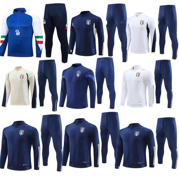 23 24 Italy Trailsuit Tuta Maglia Jersey 23/24 Italia Italie Eğitim Takımı Survetement Camiseta Futbol Formaları Chandal Kit Futbol Erkekleri Uomo Calcio