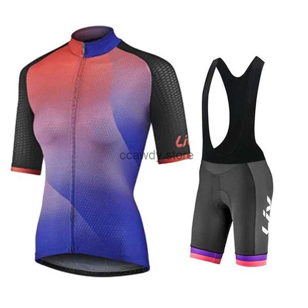 Homens's Tracksuits LIV Mulheres Ciclismo Roupas MTB Bicyc Jersey Set Fa Team Ciclismo Girl Cyc Casual Wear Mountain Bike Maillot Ropa MaillotH24123