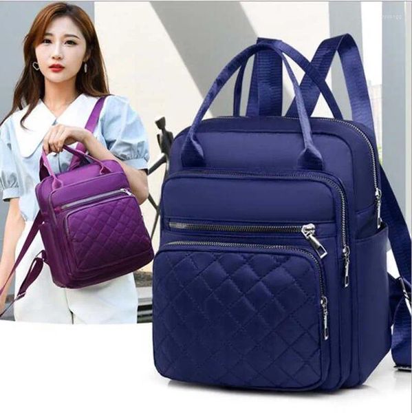 Sacos escolares femininos moda design estilo oxford mochila casual luz bolsa grande capacidade ombro duplo saco de viagem ao ar livre