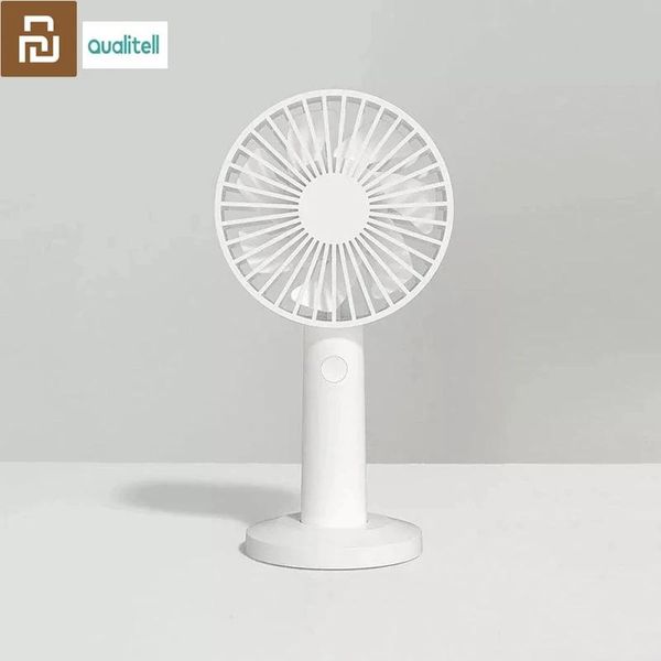 Fãs YOUPIN Qualitell Handheld Mini Ventilador Pequeno Ventilador de Mão Portátil USB Recarregável Ventilador de Bolso Ventilador de Mesa Operado por Bateria com 3 Velocidades