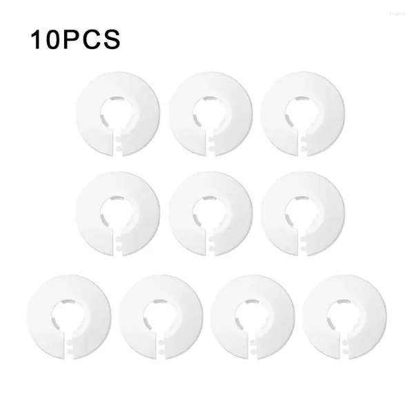 Torneiras de cozinha 10pcs encanamento casa durável manga decorativa prática fácil instalar válvula de ângulo colar duto torneira tubo de radiador branco