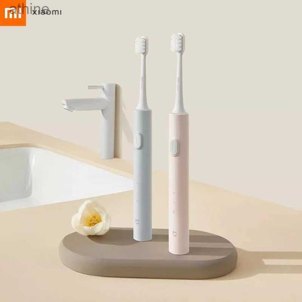 Testine di ricambio per spazzolini elettrici Mijia T200 Spazzolino sonico portatile impermeabile per la pulizia dei denti Spazzola vibrante YQ240124