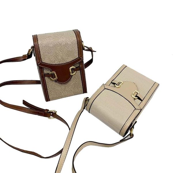 Designer -Crossbody -Telefontasche für Frauen Marke Mini -Geldbörse mit Ketten -Einzelschulter -Kartenmünzenhalter Ladies Bolso geeigneter mobiler p217q