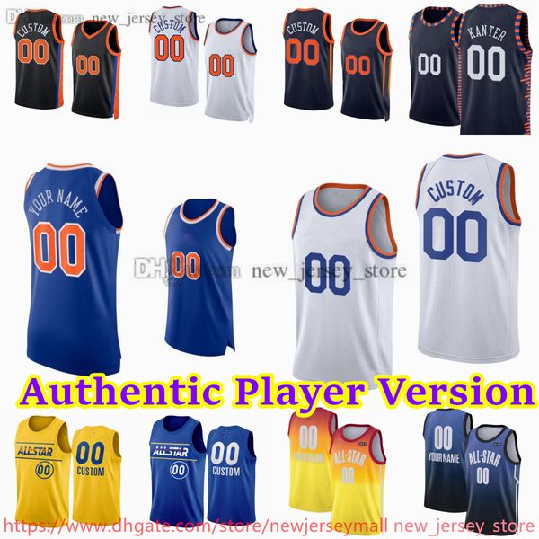 30 Julius Randle Jersey Custom Player Version 11 Jalen Brunson Basketball Authentische genähte Trikots Josh Hart DaQuan Jeffries Mitchell Robinson Quentin Grimes