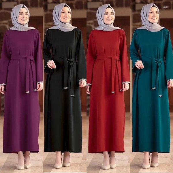 Abiti casual Moda musulmana Dubai Abaya per le donne Abaya morbidi Khimar Turchia Islam Abiti Abito lungo africano