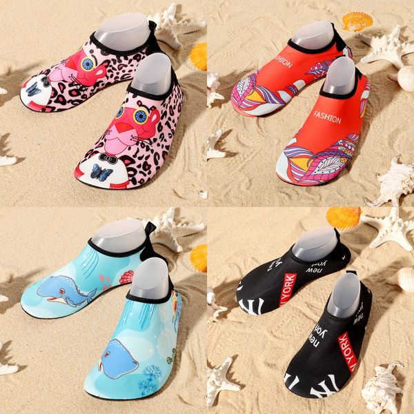 Gai gai gai água praia meninas sapatos de natação de secagem rápida aqua sapato meninos piso macio interior chinelo mergulho meias de natação tamanho 36-45