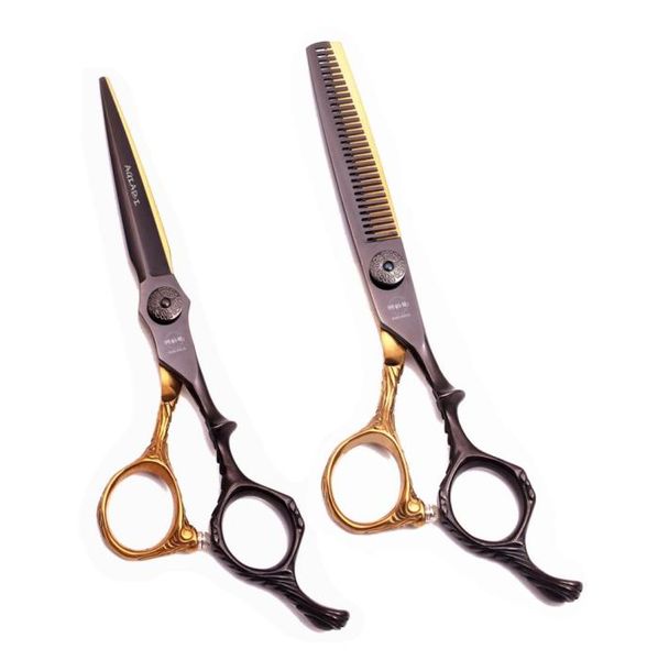 Профессиональные ножницы для стрижки волос, 55 дюймов, 6 дюймов, Япония, 440C, AQIABI, парикмахерская, парикмахерские ножницы, набор для косметических стрижек 6191836