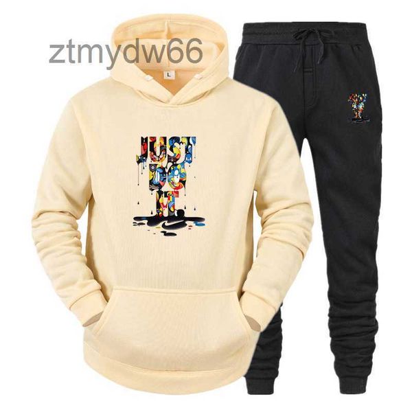 Designer Trainingsanzüge Frauen Pullover Herbst und Winter Neue Casual Mit Kapuze Set Hochwertige Brief Druck Trend Damen Kleidung J9NW