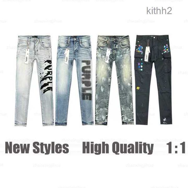 Ksubi Jeans Designer Designer Mens Calças Pantalones Jeans Rasgado Em Linha Reta Regular Lágrimas Lavadas Velho Longo KAPG