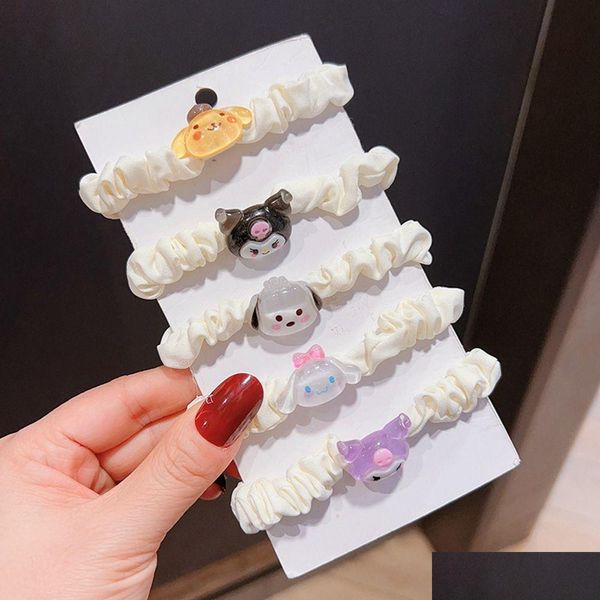 Haarschmuck Jelly Clear Kinder Haarschmuck Kinder Niedliche Kuromi Gummibänder Gummiband Neue Seil Kopfbedeckung Mädchen Kopfschmuck 23 Dhmev